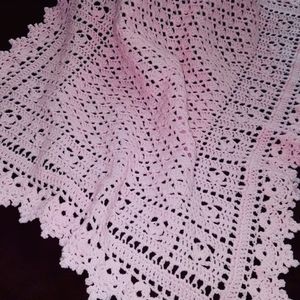 Pink baby Heirloom blanket